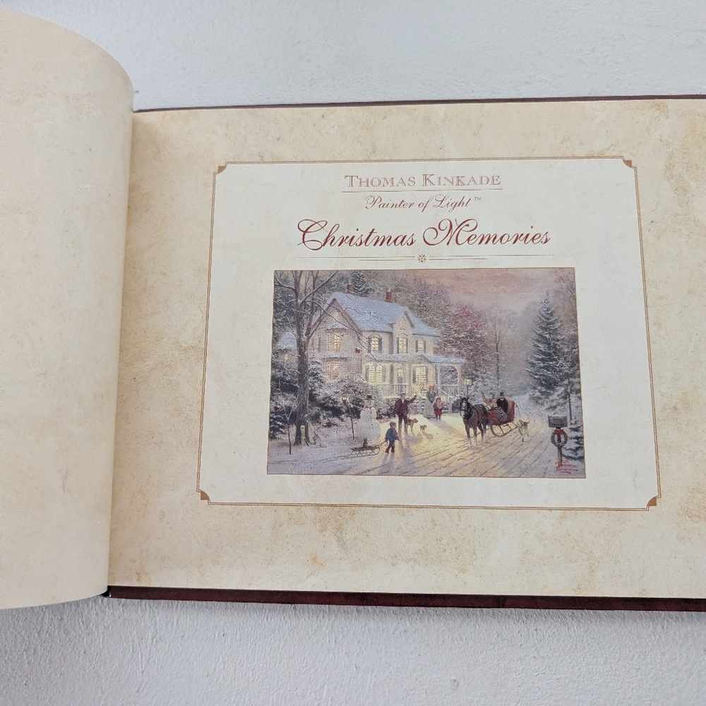 NEW Thomas Kinkade Our Family Christmas Memories Keepsake Book w Slipcase - Picture 6 of 8